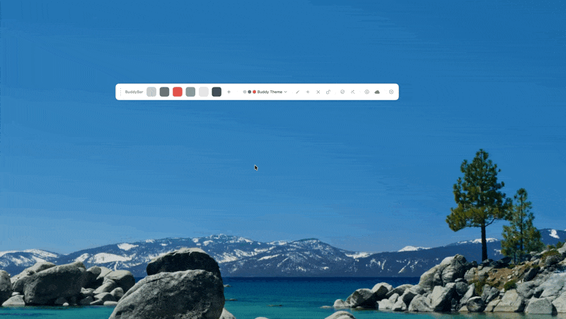 Locking a color and template in BuddyBar