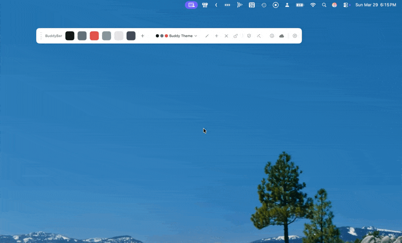 Choosing copy format preset in BuddyBar